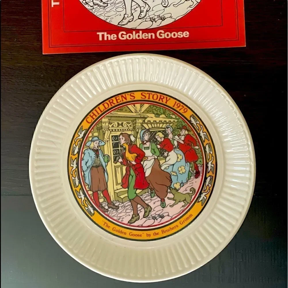 Wedgwood 1979 Children’s Story Golden Goose Plate